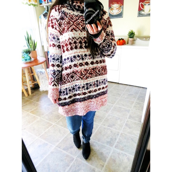 Free People Sweaters - Free People chunky knit tunic sweater ☕️